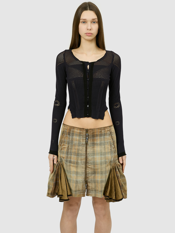 Girbaud Corduroy Mini Skirt 