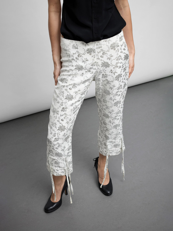 A.F. Vandevorst Brocade Capri Trousers 