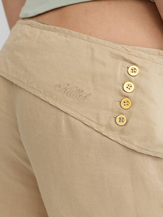 Killah Beige Ramie Shorts 