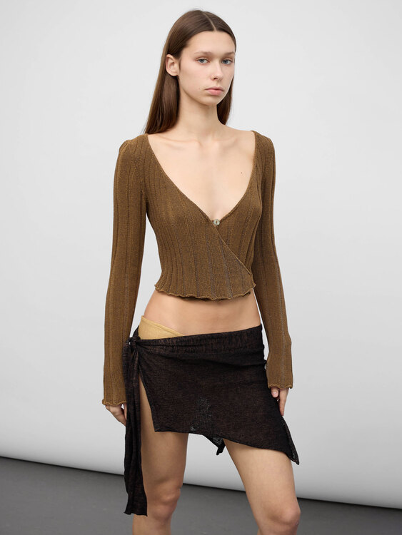 Sarah Pacini Cropped Jumper 
