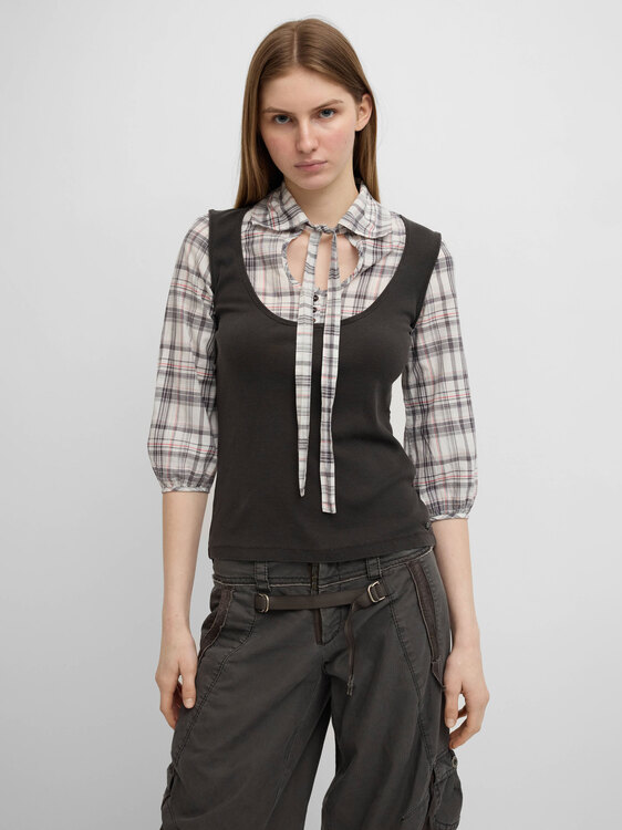 Cop Copine Integrated Vest Shirt 