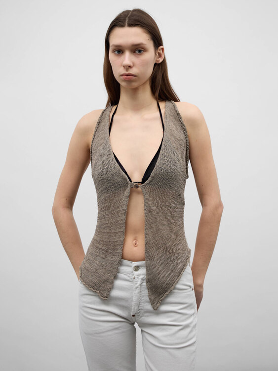 Sarah Pacini Knitted Vest 