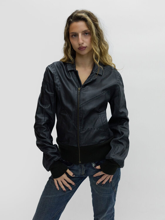 Michiko Koshino Leather Jacket 