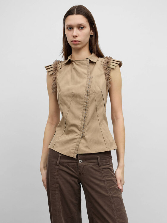 Plein Sud Pinstripe Vest 