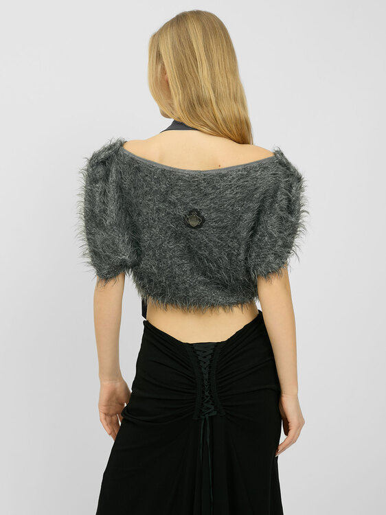 Cop Copine Fuzzy Crop Top 