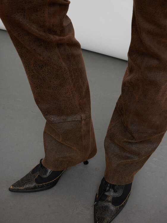 Plein Sud Leather Trousers 