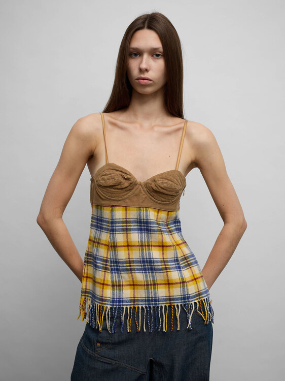 Nolita Plaid Bustier 