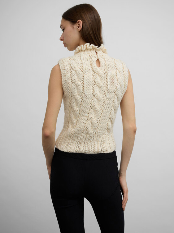 Miu Miu Cable Knit Top 