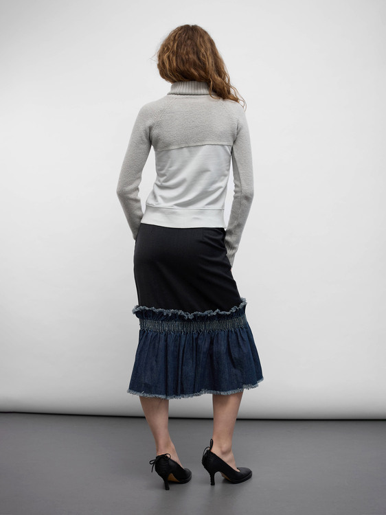 Nolita Wool Midi Skirt 