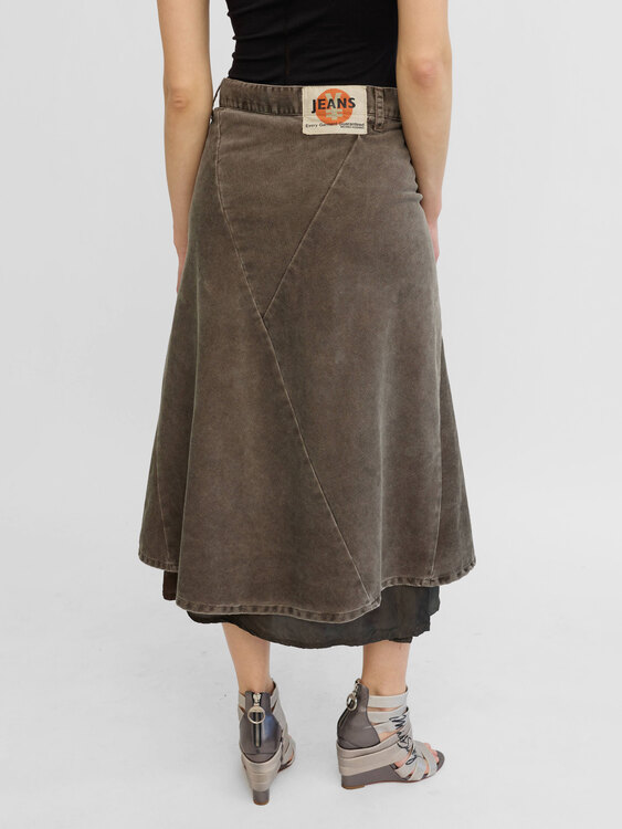Michiko Koshino Corduroy Skirt 