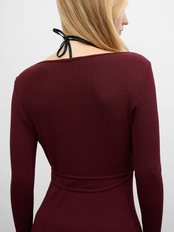 Plein Sud Maroon Cardigan 