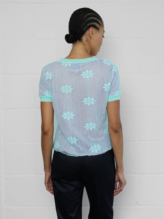 Blumarine Floral Lace T-Shirt 