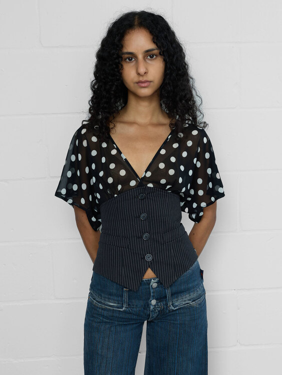 Fornarina Polka Dot Top 