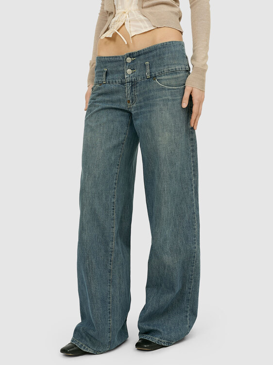 Michiko Koshino Low Rise Jeans 
