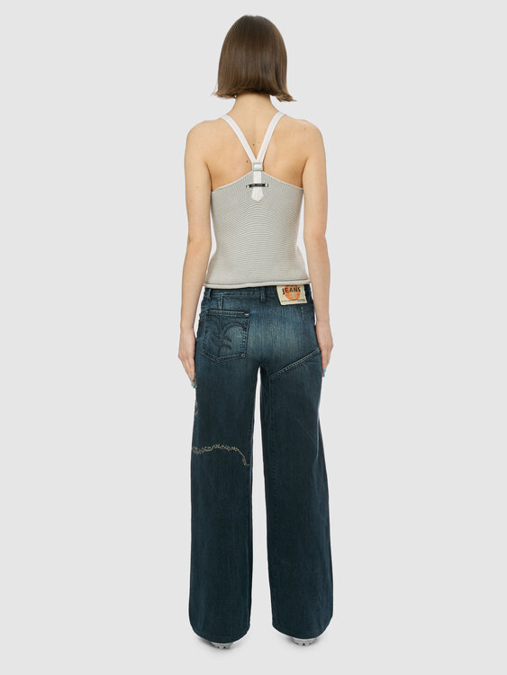 Michiko Koshino Wide Leg Jeans 