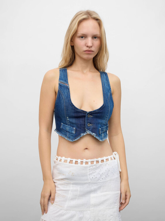 Diesel Blue Denim Vest 
