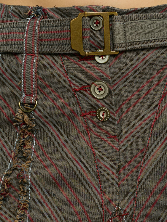 Patchwork Midi Skirt 