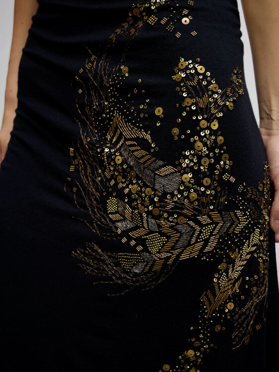 Diesel Open Back Midi Dress 