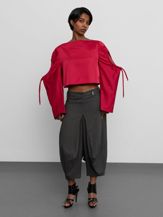 Cop Copine Fold Details Trousers 