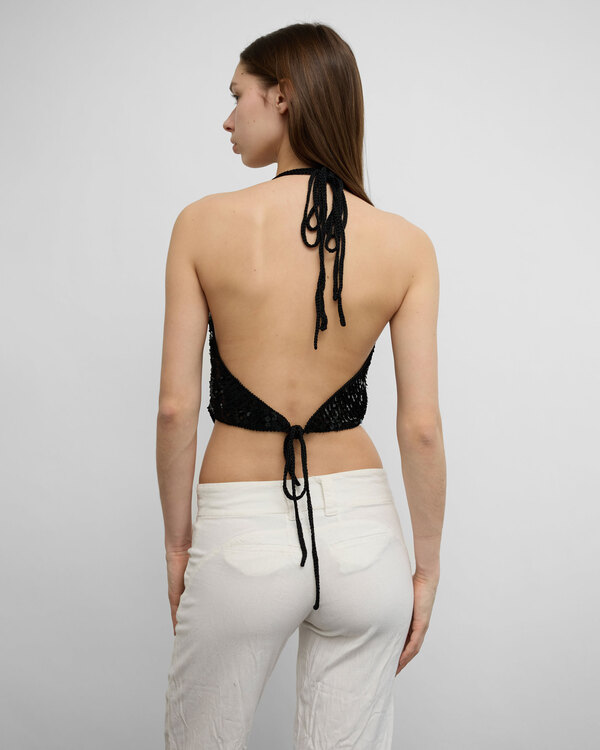 Plein Sud Sequin Halter Top 