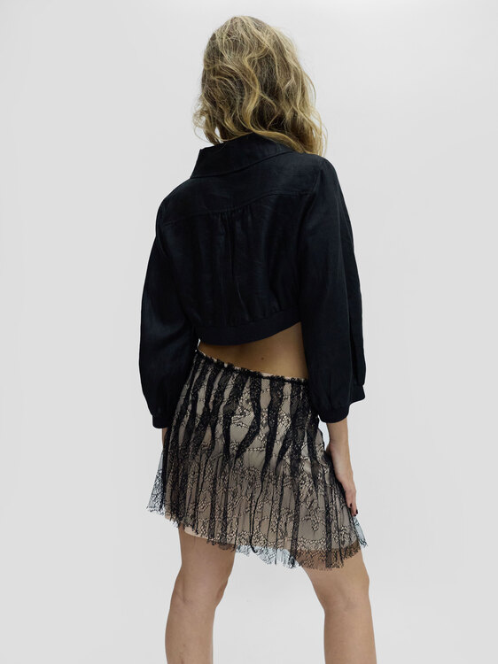 Cop Copine Black Cropped Jacket 