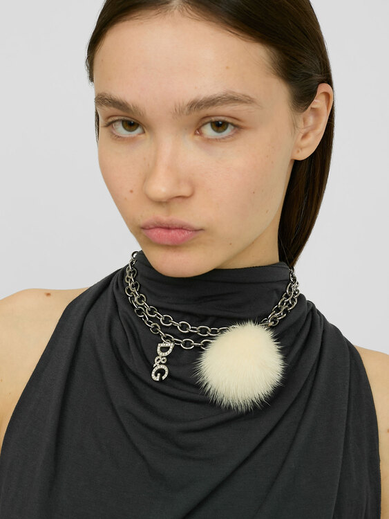 Dolce & Gabbana Pom-Pom Necklace 