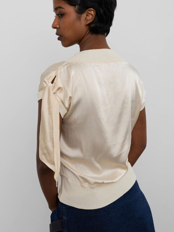 Ivory Silk Top 