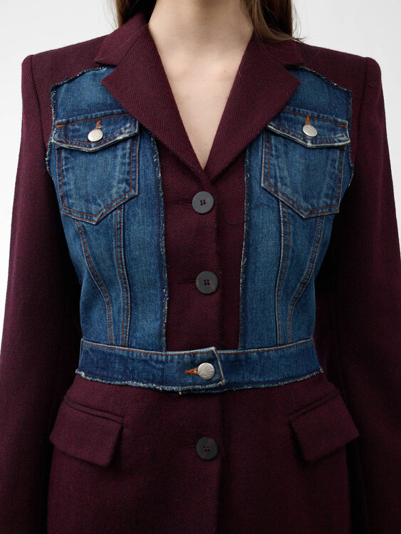 Gaultier Wool And Denim Blazer 