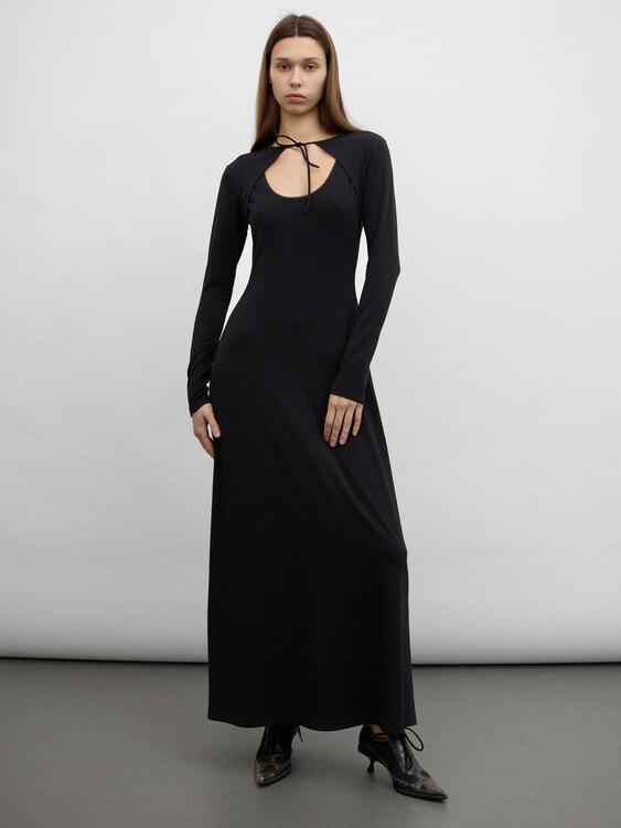 Plein Sud Long Sleeve Maxi Dress 