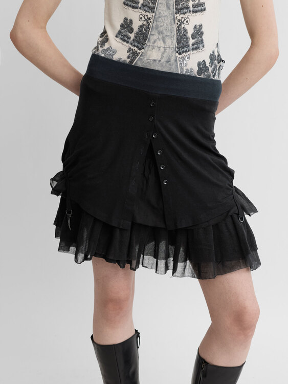 Cop Copine Double Layer Skirt 