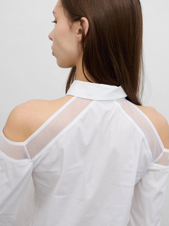 Just Cavalli Cold Shoulder Shirt 