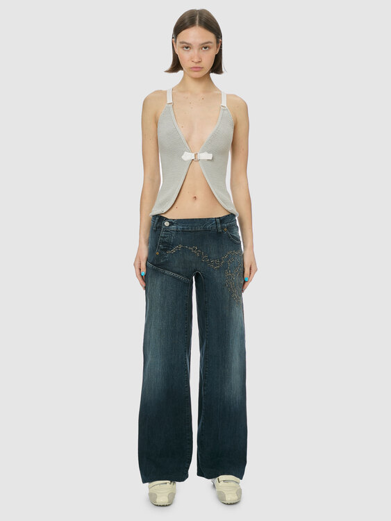 Michiko Koshino Wide Leg Jeans 
