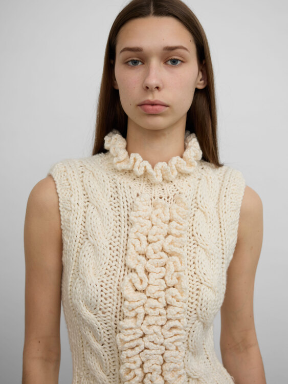 Miu Miu Cable Knit Top 