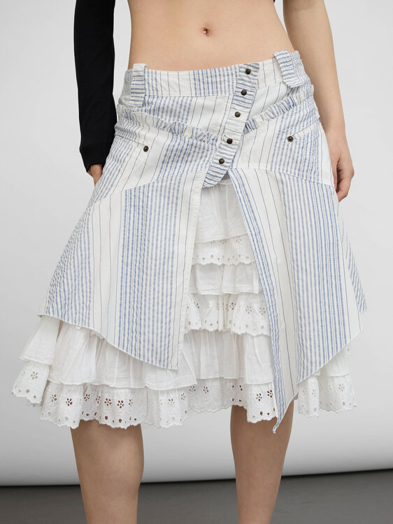 Deconstructed Midi Skirt 