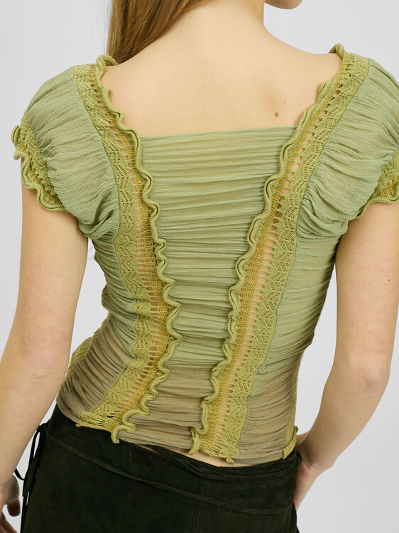 Roberto Cavalli Gathered Top 