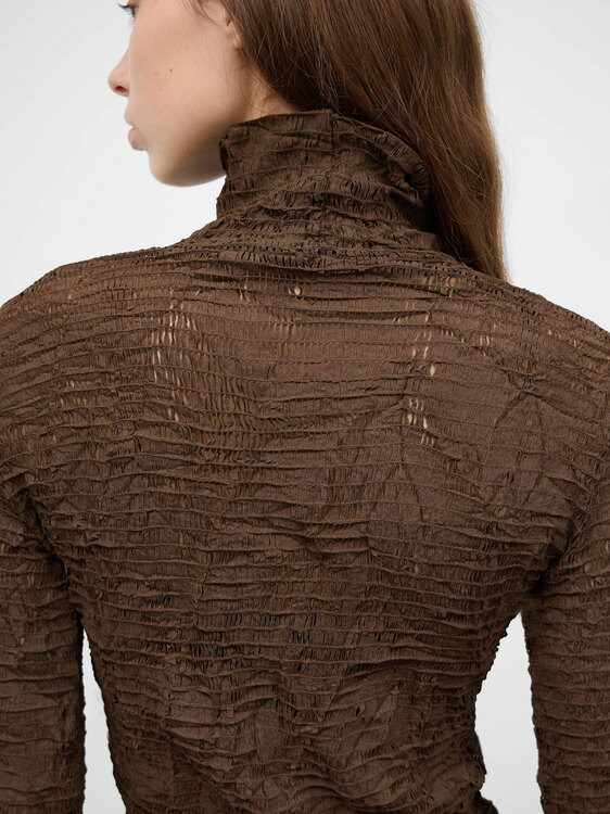 Plein Sud Crinkle Mesh Top 