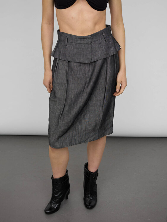 Sportmax Double Waist Midi Skirt 
