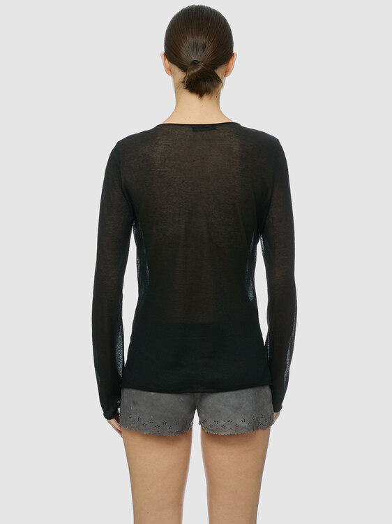 Metallic Effect Mesh Cardigan 