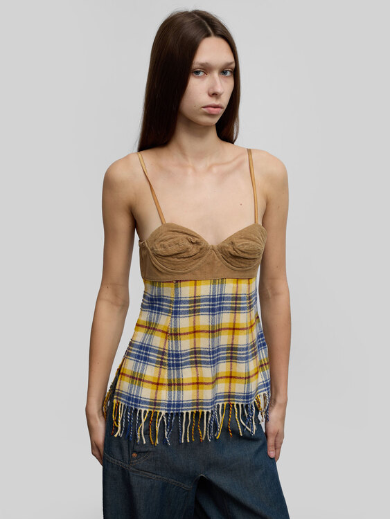 Nolita Plaid Bustier 