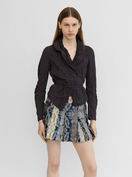 Cop Copine Wrinkled Effect Cardigan 