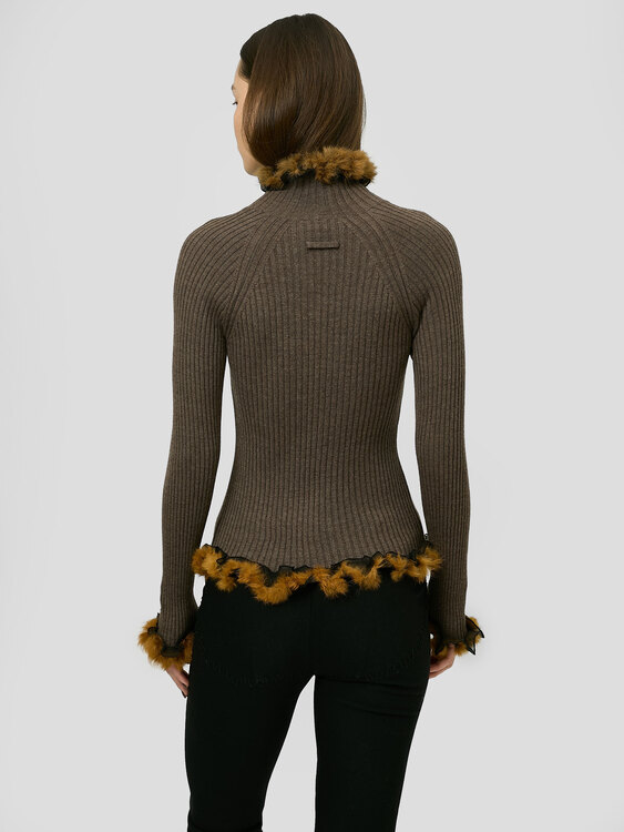 Gaultier Fur Trim Jumper 