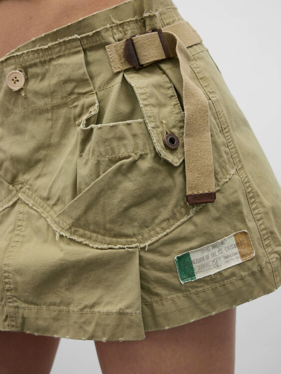 Diesel Khaki Mini Skirt 