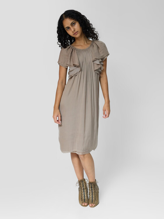 Lanvin Gathered Midi Dress 