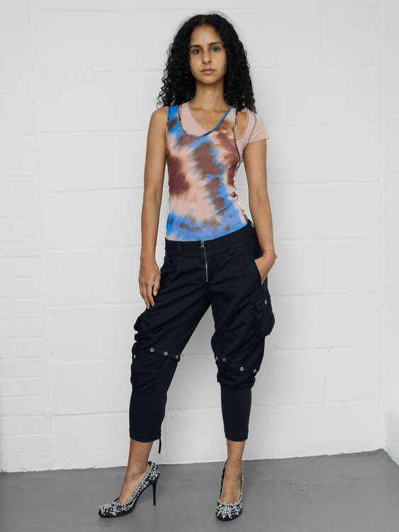 Plein Sud Double Layer Mesh Top 