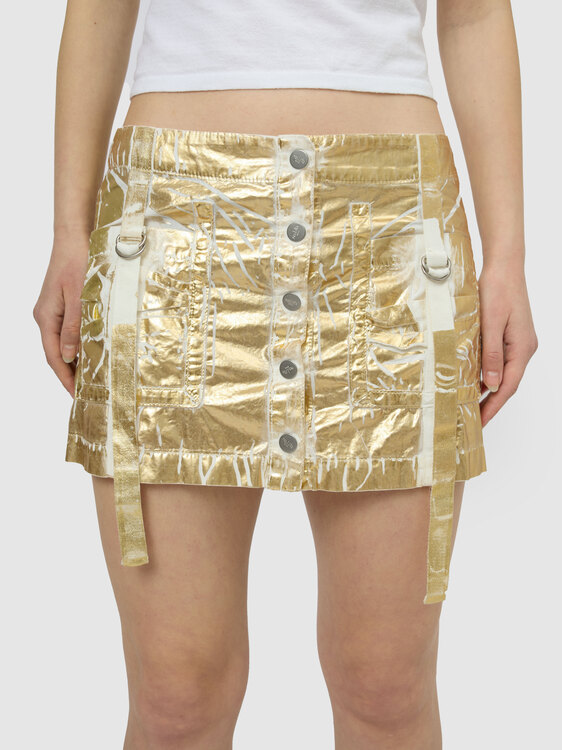 Nolita Gold Mini Skirt 