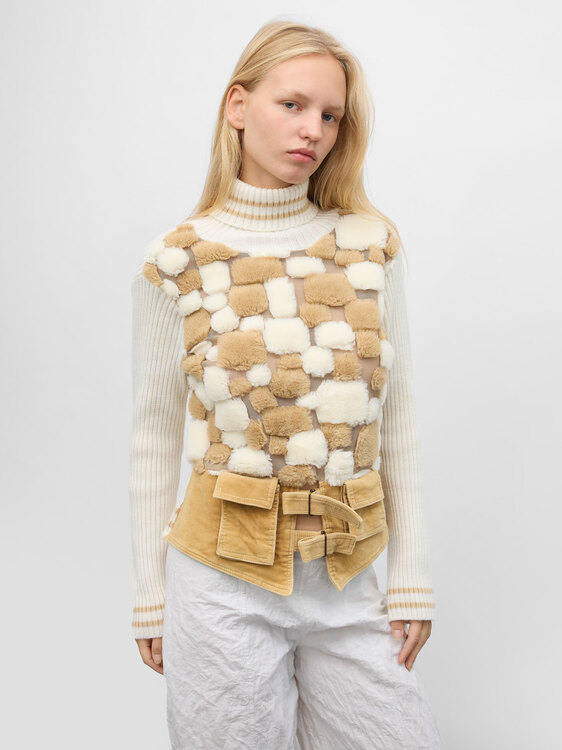 Fluffy Mosaic Jumper 