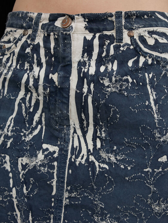 Cultura Denim Midi Skirt 