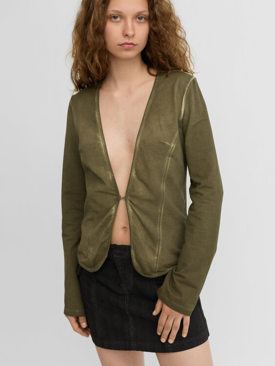 Fornarina Khaki Cardigan 