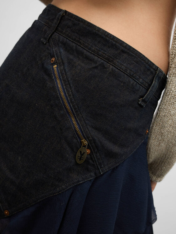 Michiko Koshino Deconstructed Mini Skirt 