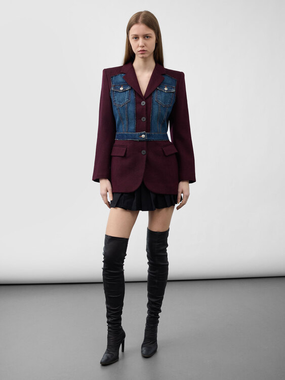 Plein Sud Stretchy Leather Boots 